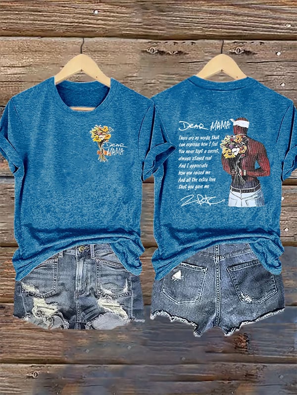 Women's DEAR MAMA Printed T-Shirt