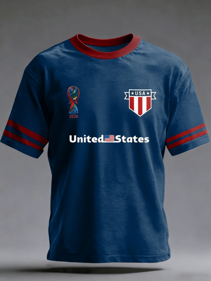 Men's American Football Fans Print T-shirt