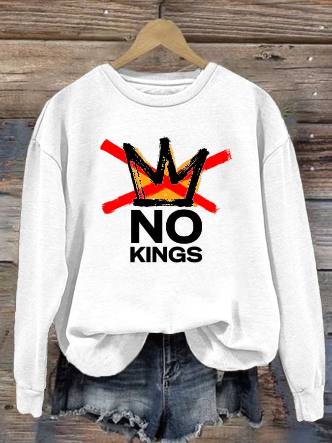 🔥Buy 3 Get 15% Off Women's America has No Kings Printed Casual Sweatshirt
