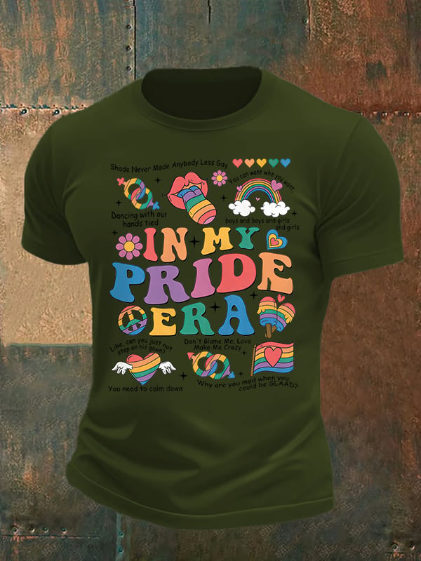 Men's In My Pride Era, Pride Month Print T-Shirt