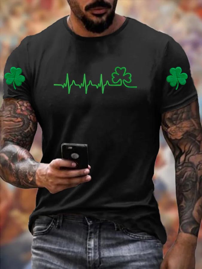 Women's St. Patrick's Day Pattern 100% Cotton T-Shirt
