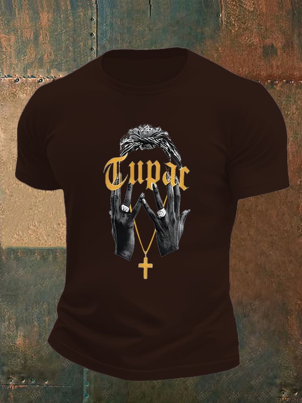 Men's Retro Rap Star Comfortable Pure Cotton T-Shirt