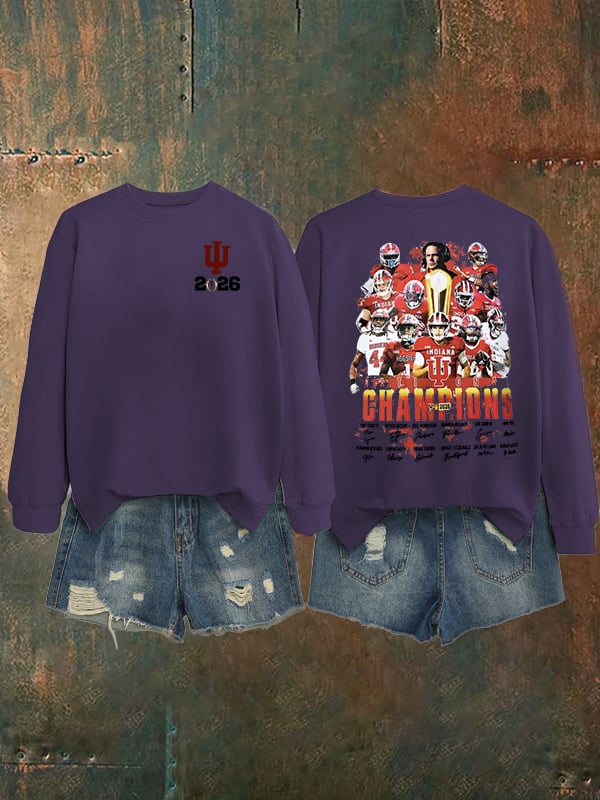 Women's Football Print Sweatshirt