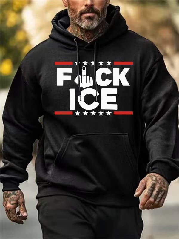 Men's ICE Print Hoodies