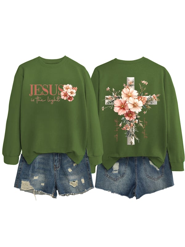 Women's Casual Jesus Sweatshirt