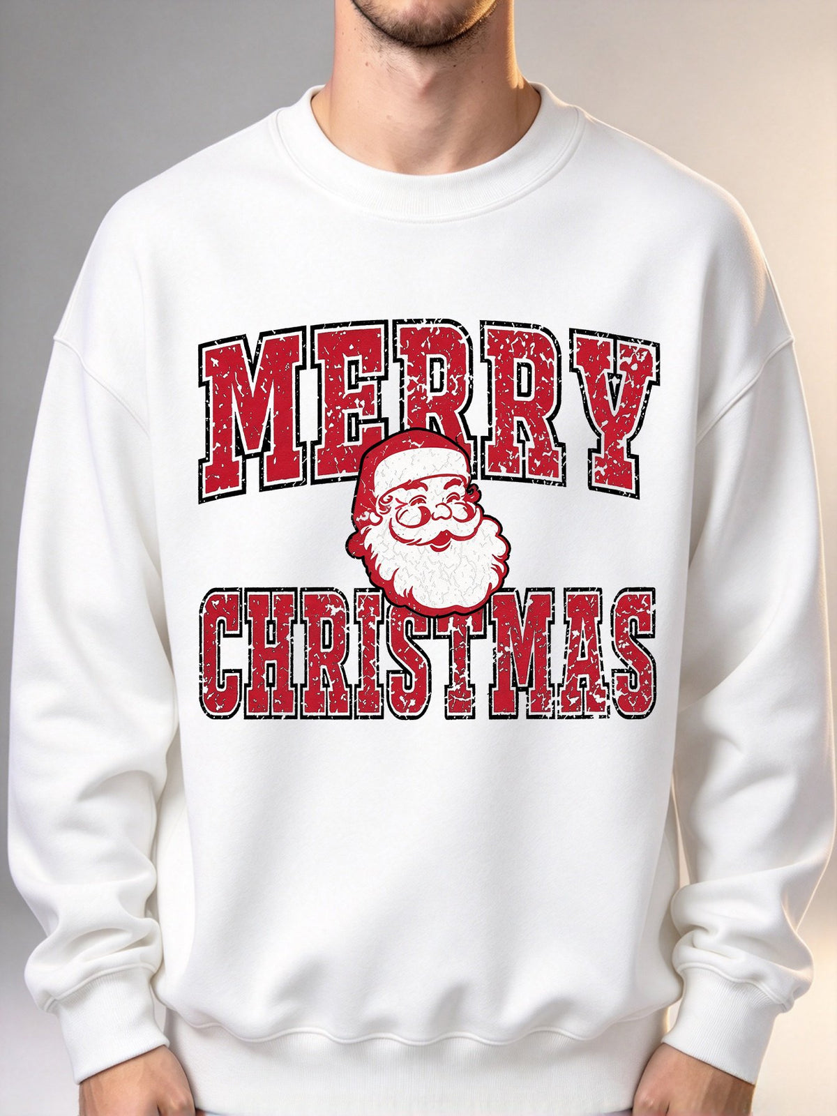 Men's Vintage Merry Christmas Sweater