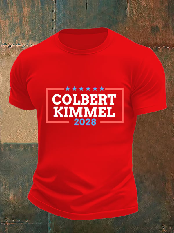Men's Talk Show Colbert Kimme 2028 T-Shirt