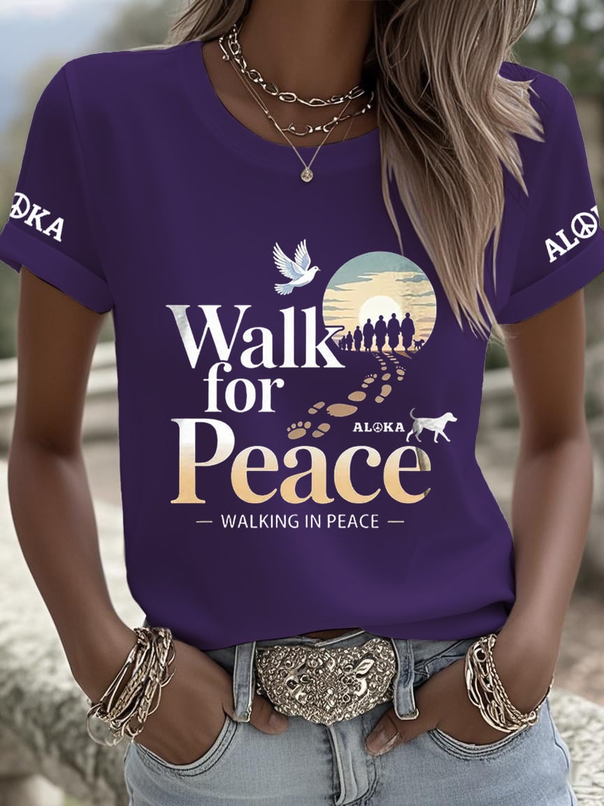 Women's Walk For Peace Art Print T-Shirt