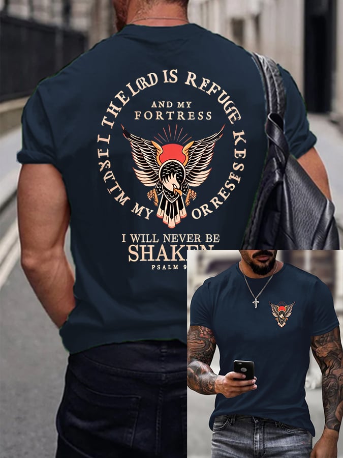 🔥Buy 3 Get 15% Off🔥Men's Psalm 91 Printed Casual T-Shirt