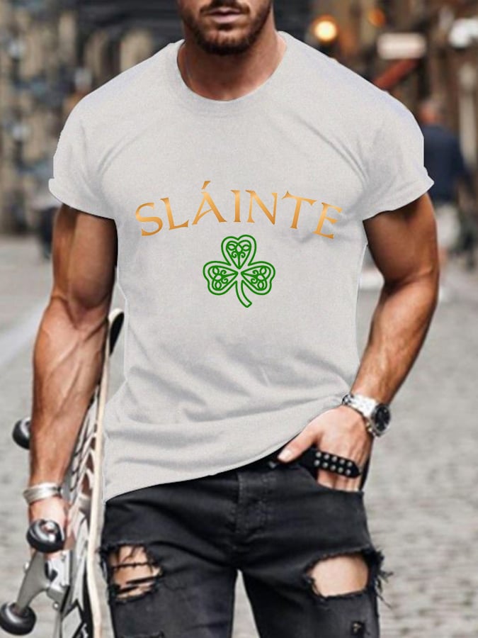 Men's Slainte St. Patrick's Day Casual Tee