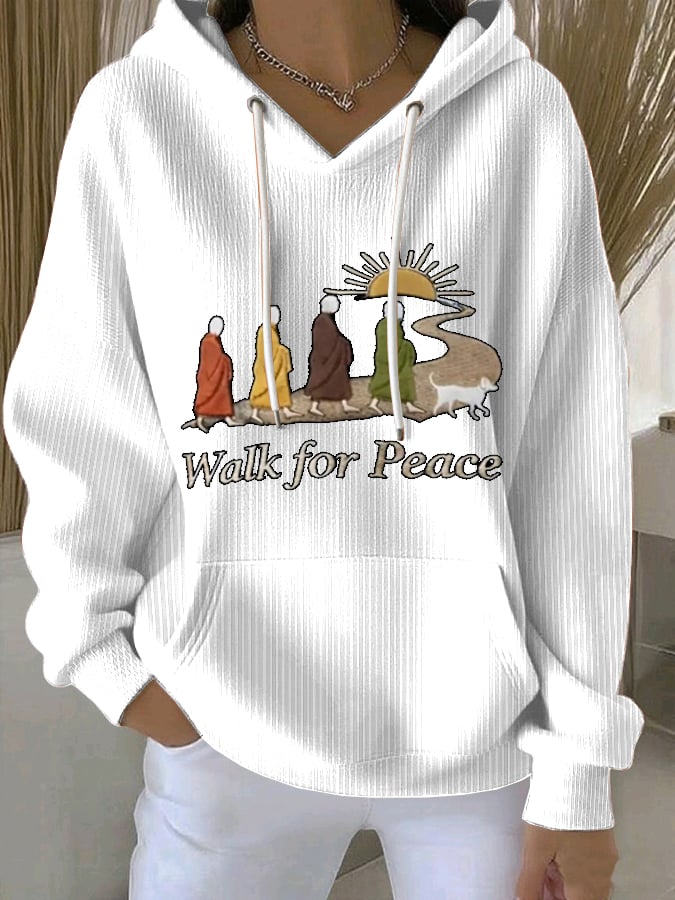 Women's Walk For Peace Art Print Sweatshirt