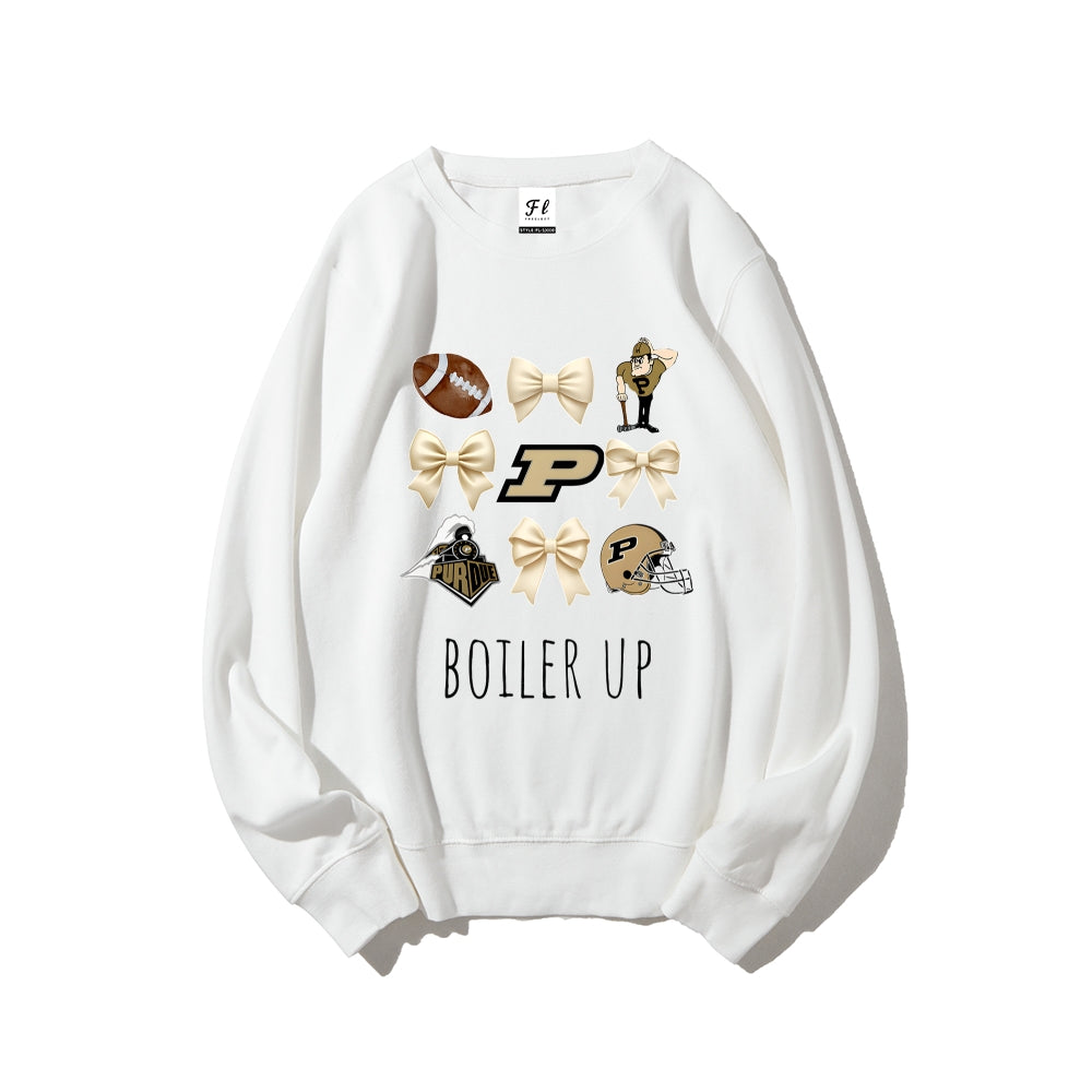 Colleges Football Design Sweatshirt-BOILER UP