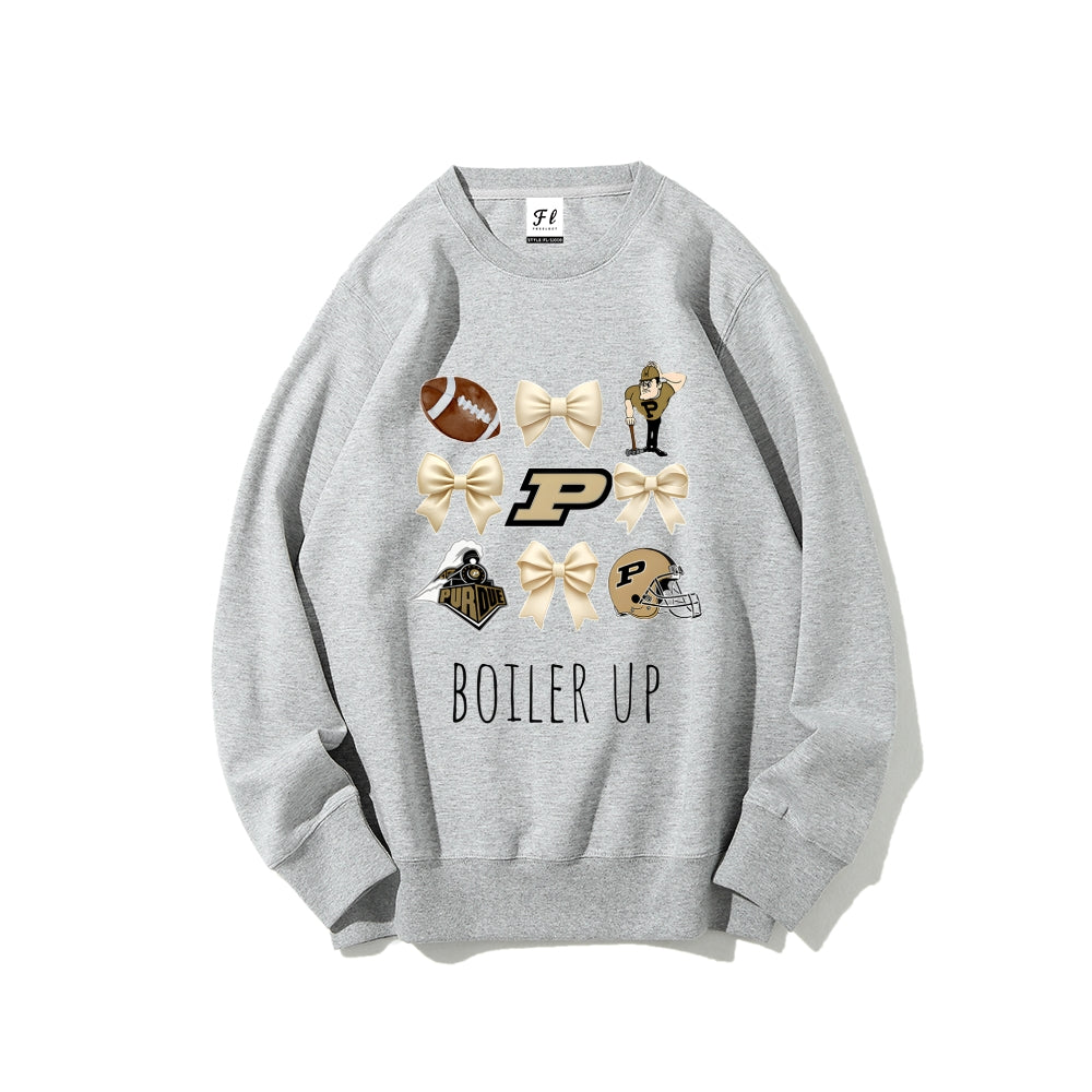 Colleges Football Design Sweatshirt-BOILER UP