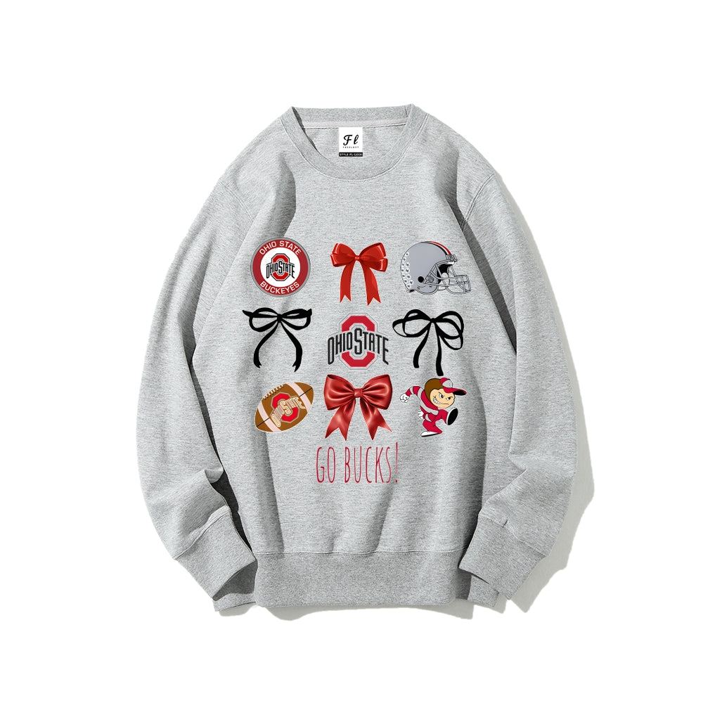 Colleges Football Design Sweatshirt-GO BUCKS!