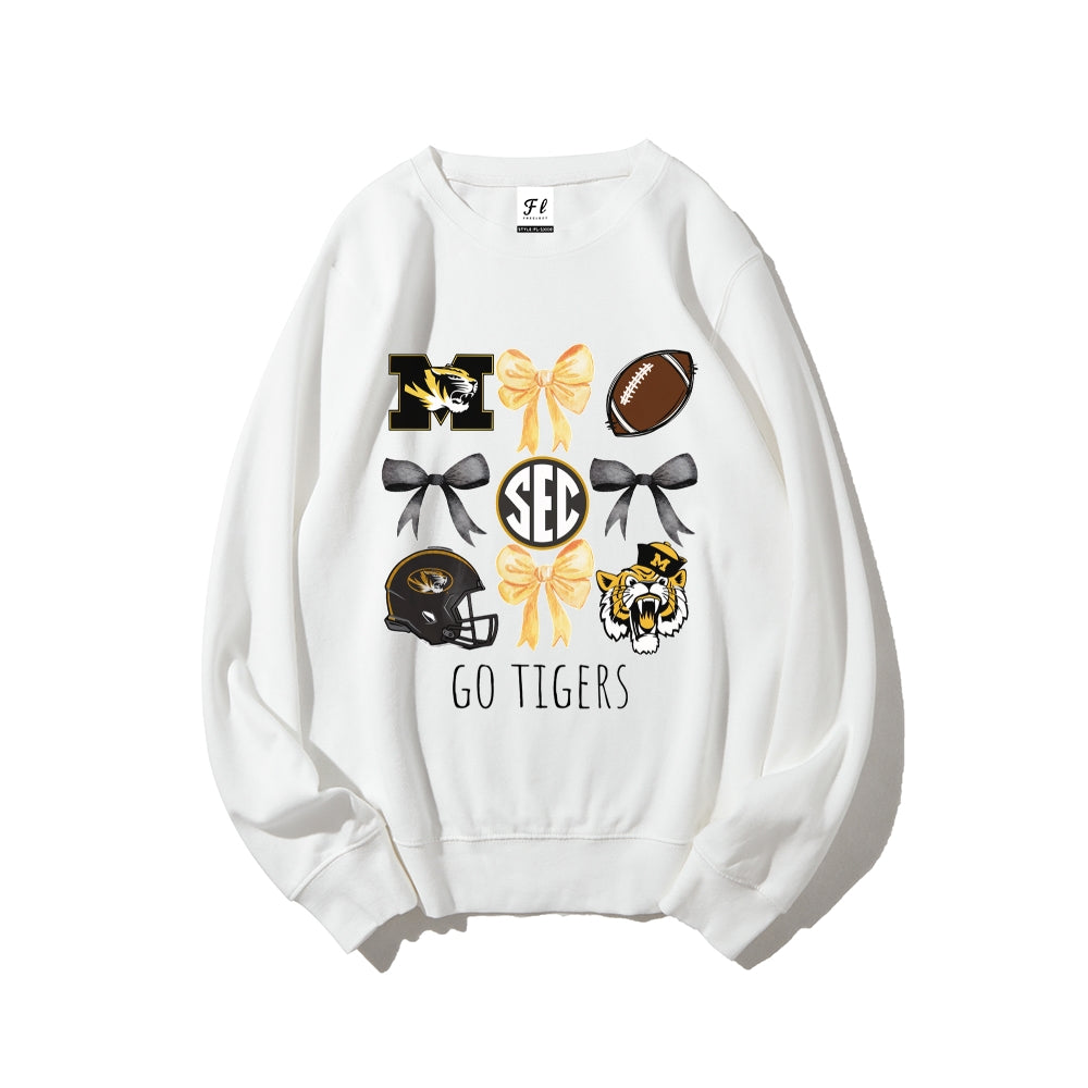 Colleges Football Design Sweatshirt-GO TIGERS