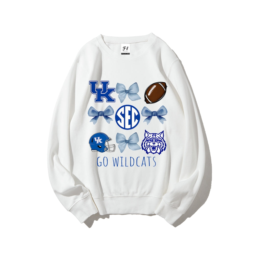 Colleges Football Design Sweatshirt-GO WILDCATS