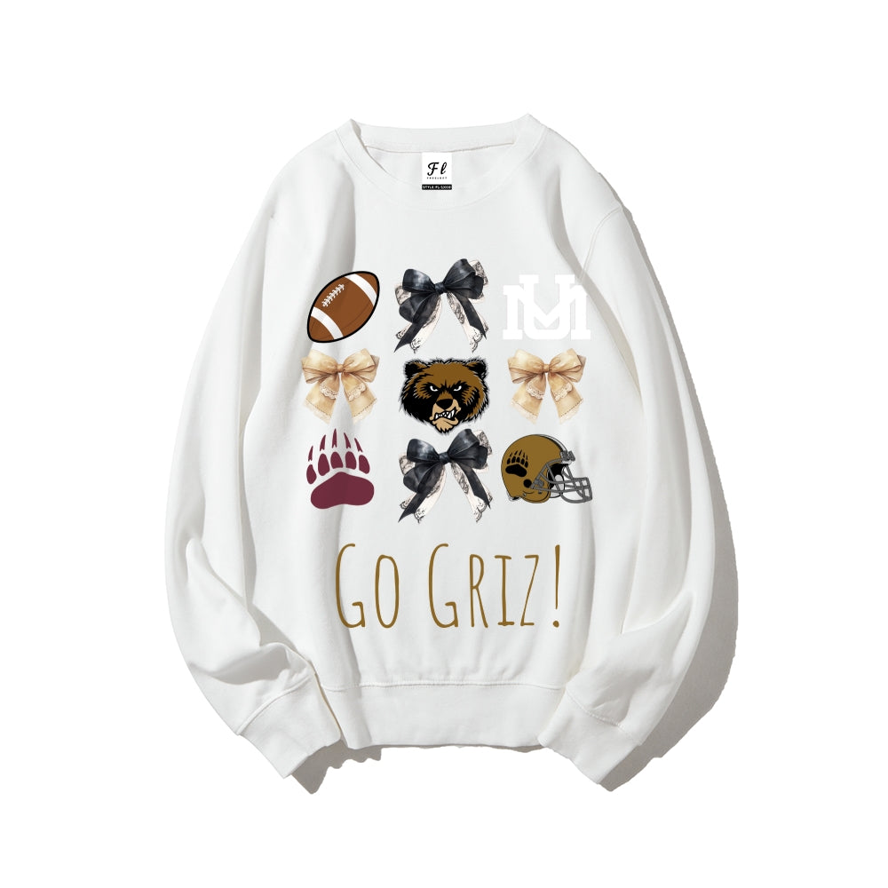 Colleges Football Design Sweatshirt-GO GRIZ!