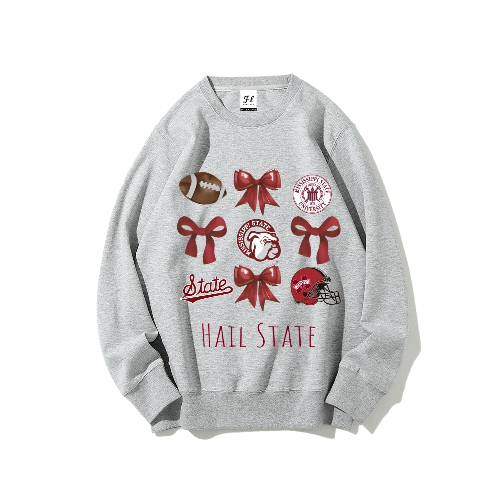 Colleges Football Design Sweatshirt-HAIL STATE