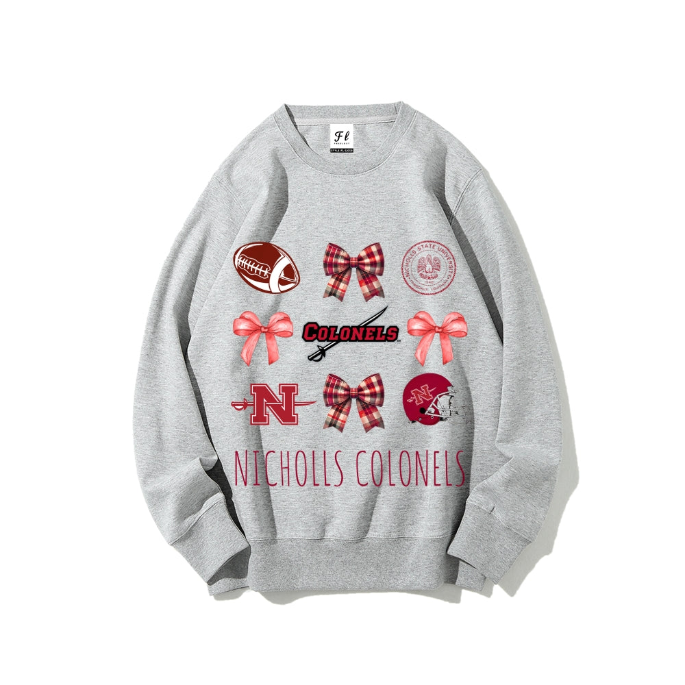 Colleges Football Design Sweatshirt-NICHOLLS COLONELS