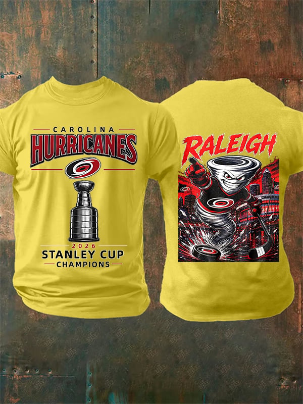 Men's 2026 Ice Hockey Champions Fans Printed T-Shirt