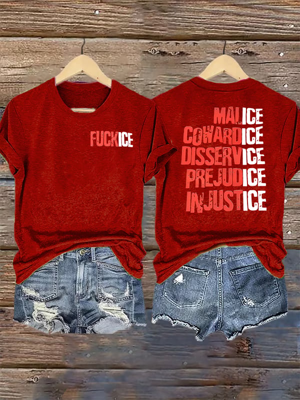 Women's Justice For Her Print T-Shirt