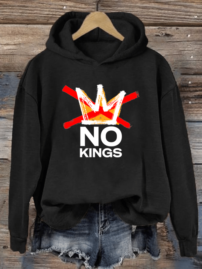 🔥Buy 3 Get 15% Off Women's America has No Kings Printed Casual Hoodies