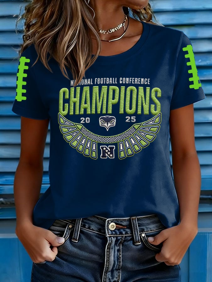 Women's Football Print T-shirt