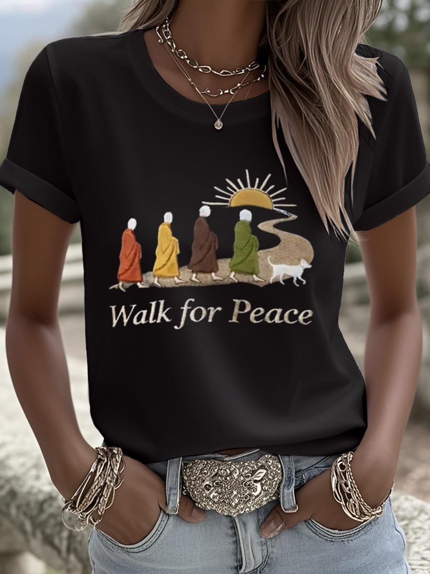 Women's Walk For Peace Art Print T-Shirt