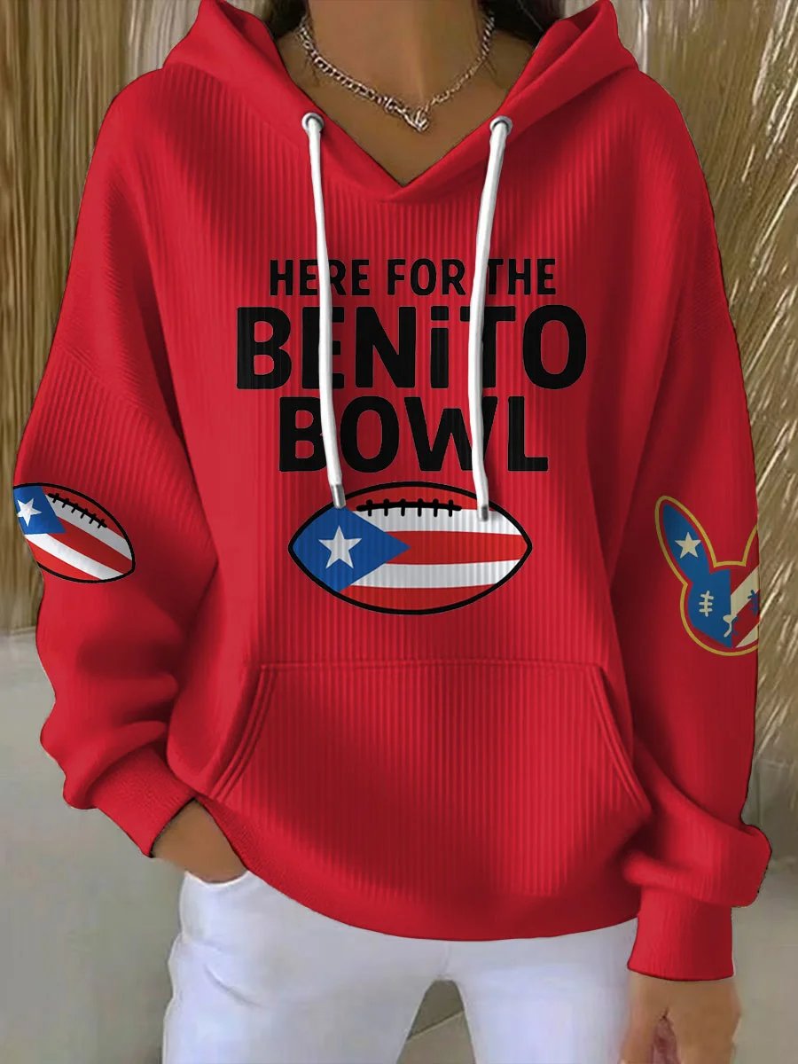 Women's Puerto Rico Print Casual Sweatshirt