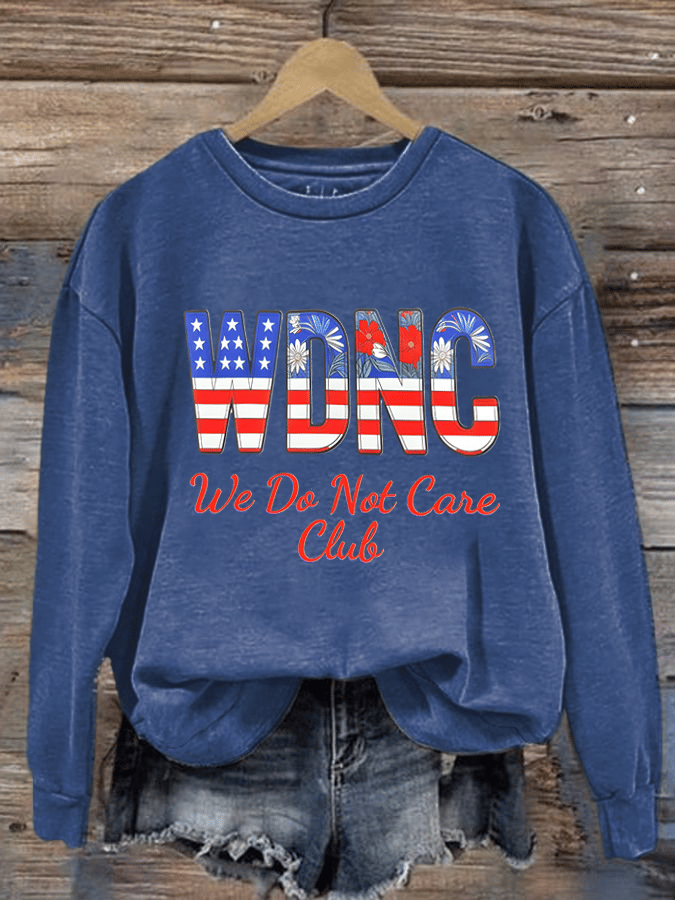 Women's Retro Funny Proud Member Of Club We Do Not Care Menopause Perimenopause Print Sweatshirt