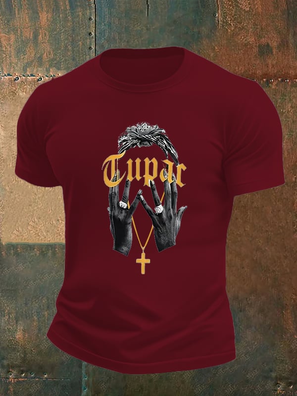 Men's Retro Rap Star Comfortable Pure Cotton T-Shirt