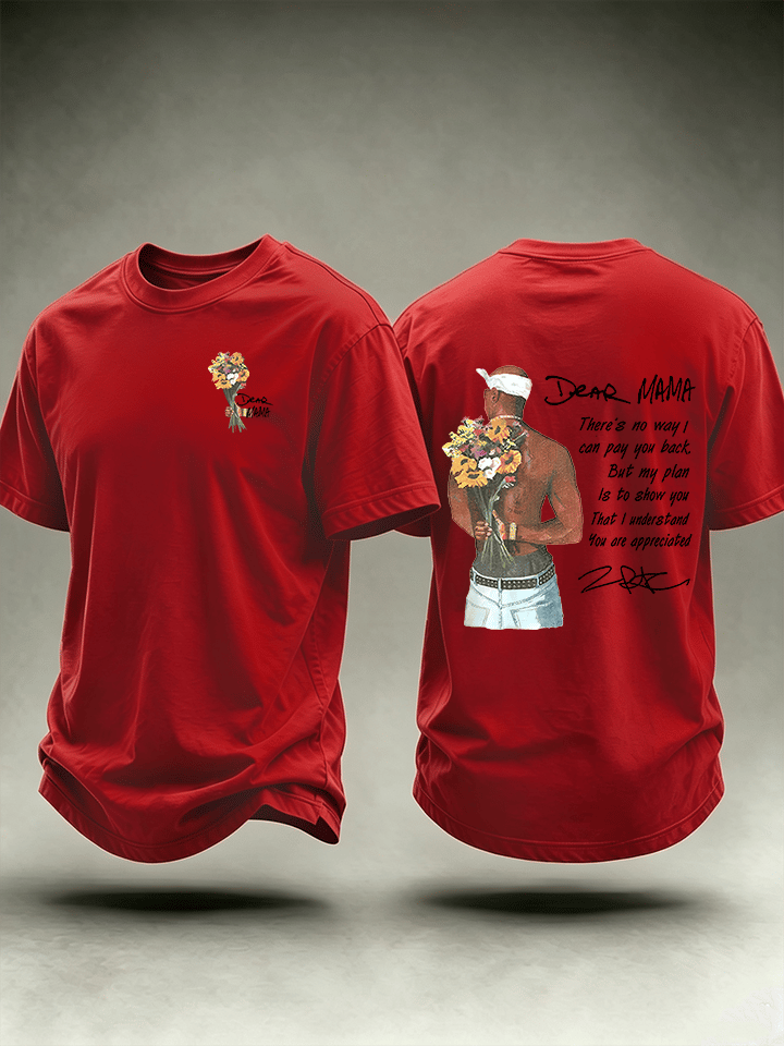 Men's Dear Mama" Graphic Vintage Hip Hop Streetwear