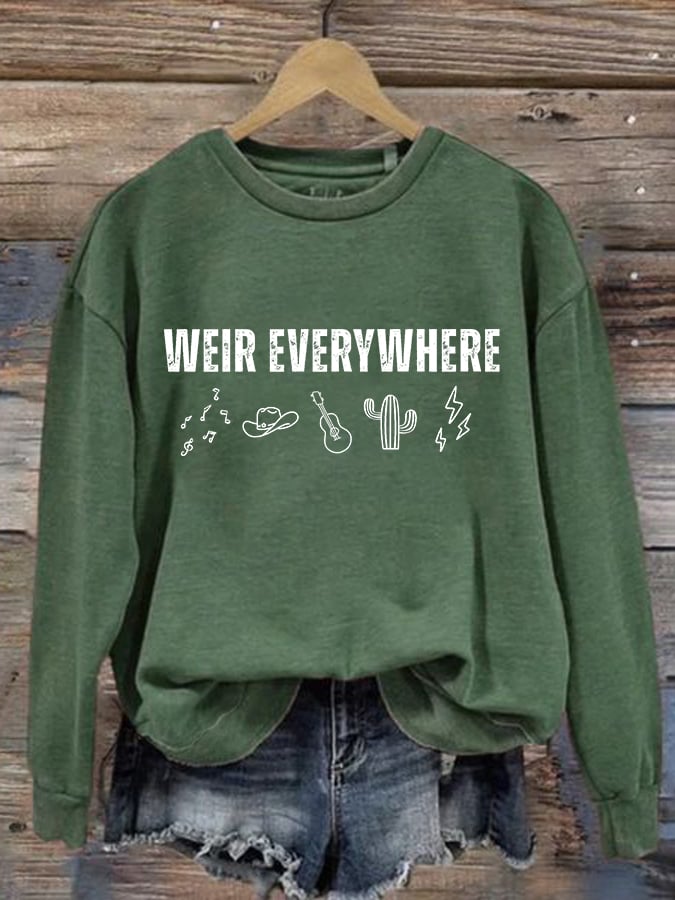 🔥Buy 3 Get 15% Off Women's Vintage Rock Tribute Print Casual Sweatshirt