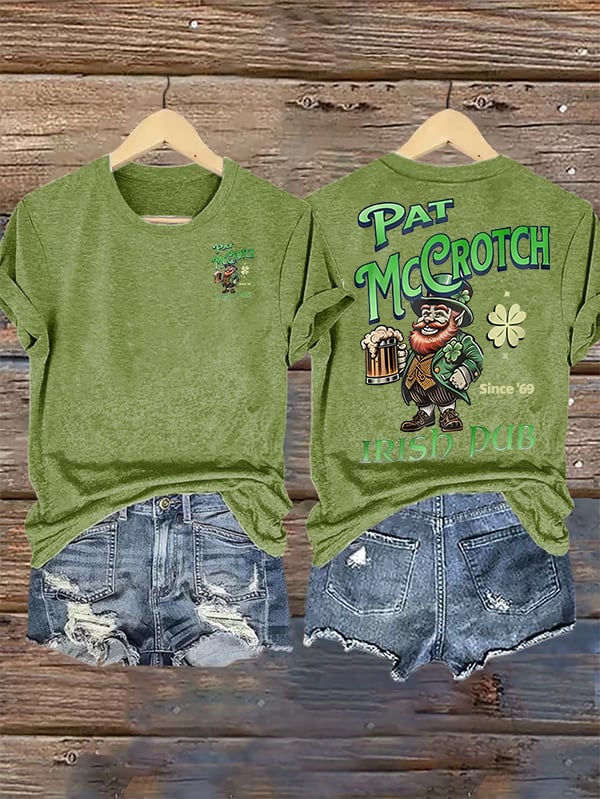 Women's Pat McCrotch Irish Pub since '69 Printed T-shirt