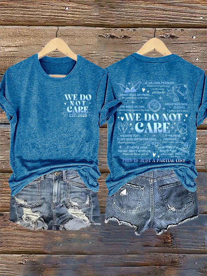 Retro Proud Member Of WDNC Club Est. 2025 We Do Not Care Print T-Shirt