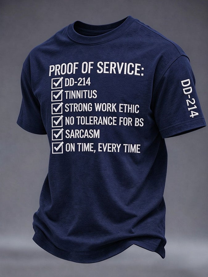 Men's Veteran Pride DD-214 Printed T-shirt