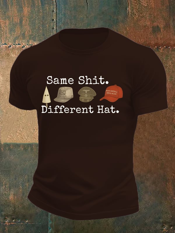 Men's Same shit Different costume Print T-Shirt