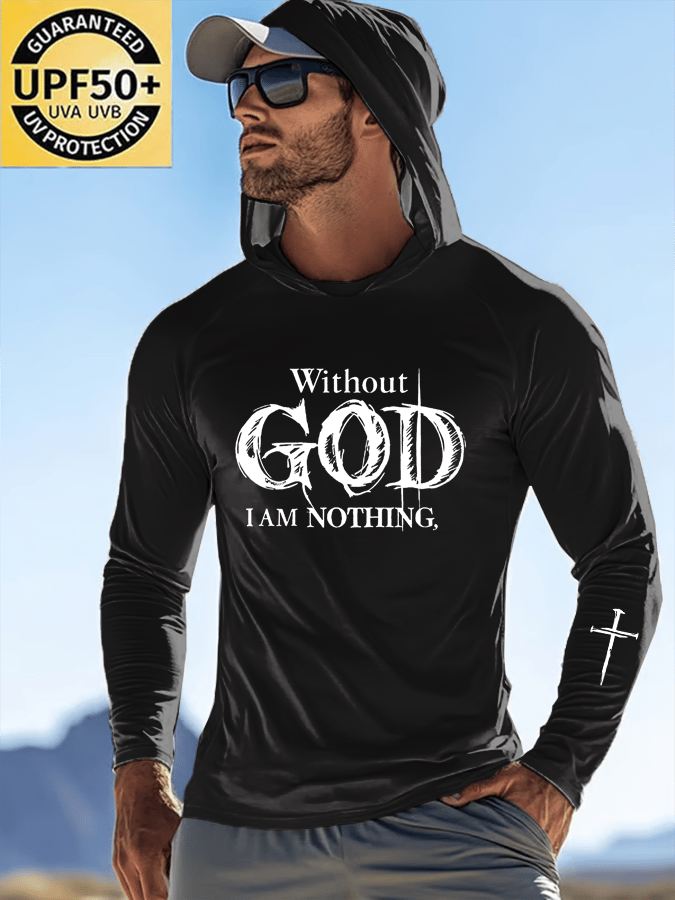 🔥Buy 3 Get 15% Off🔥Men's Faith Outdoor Sun Protection Breathable Cool Hooded Sun Protection Long Sleeve Top