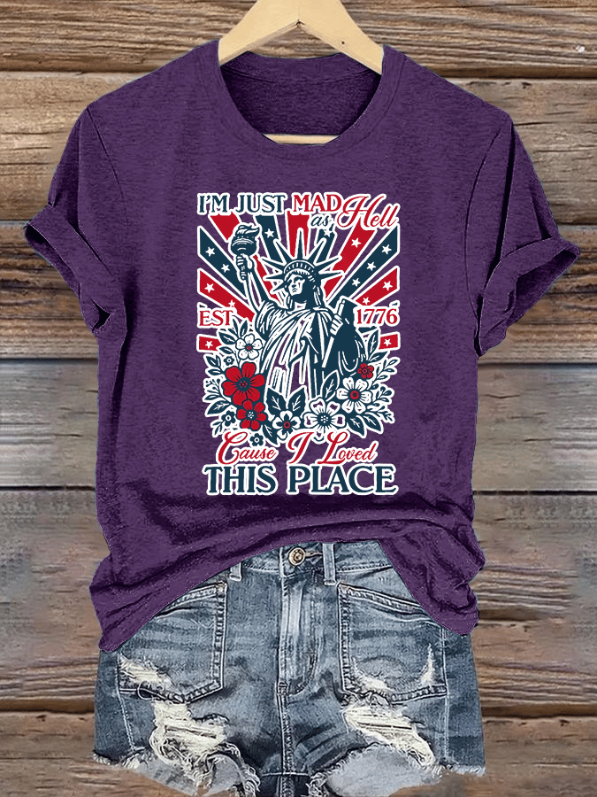 Women's THIS PLACE Round Neck Printed T-Shirt
