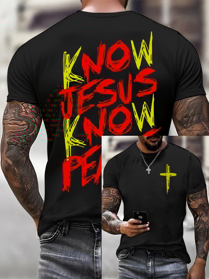 🔥Buy 3 Get 15% Off🔥Men'S Casual Faith Print T-Shirt