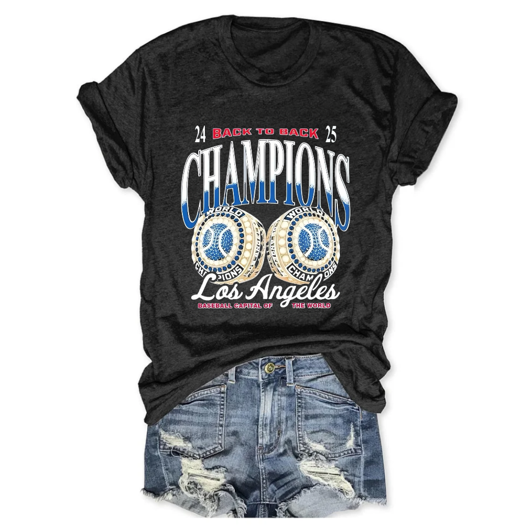 Dodgers Back to Back Champs Tee