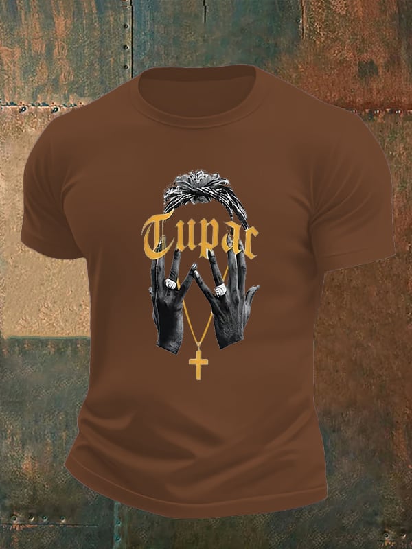 Men's Retro Rap Star Comfortable Pure Cotton T-Shirt