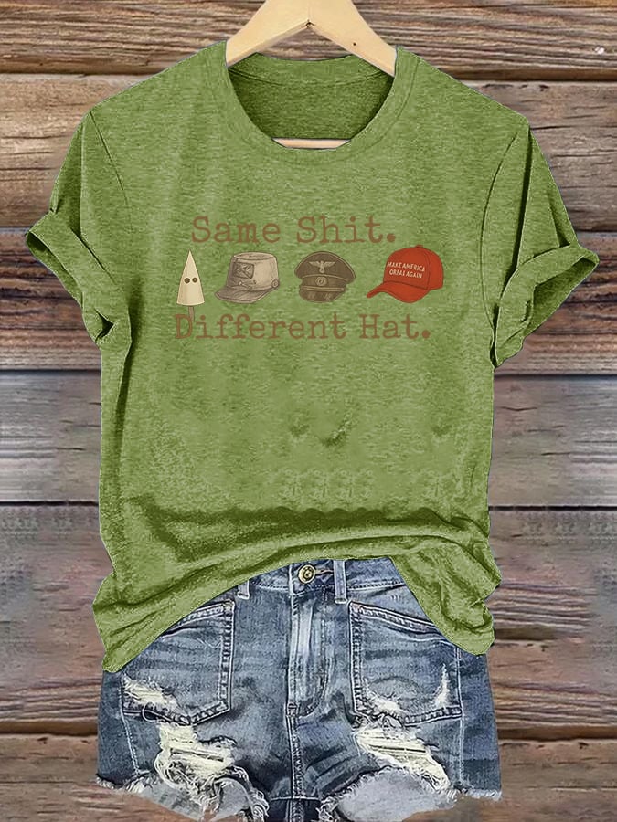 Women's Same shit Different costume Print T-Shirt