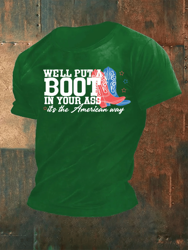 Men's Courtesy of the Red, White and Blue Cowboy T-Shirt