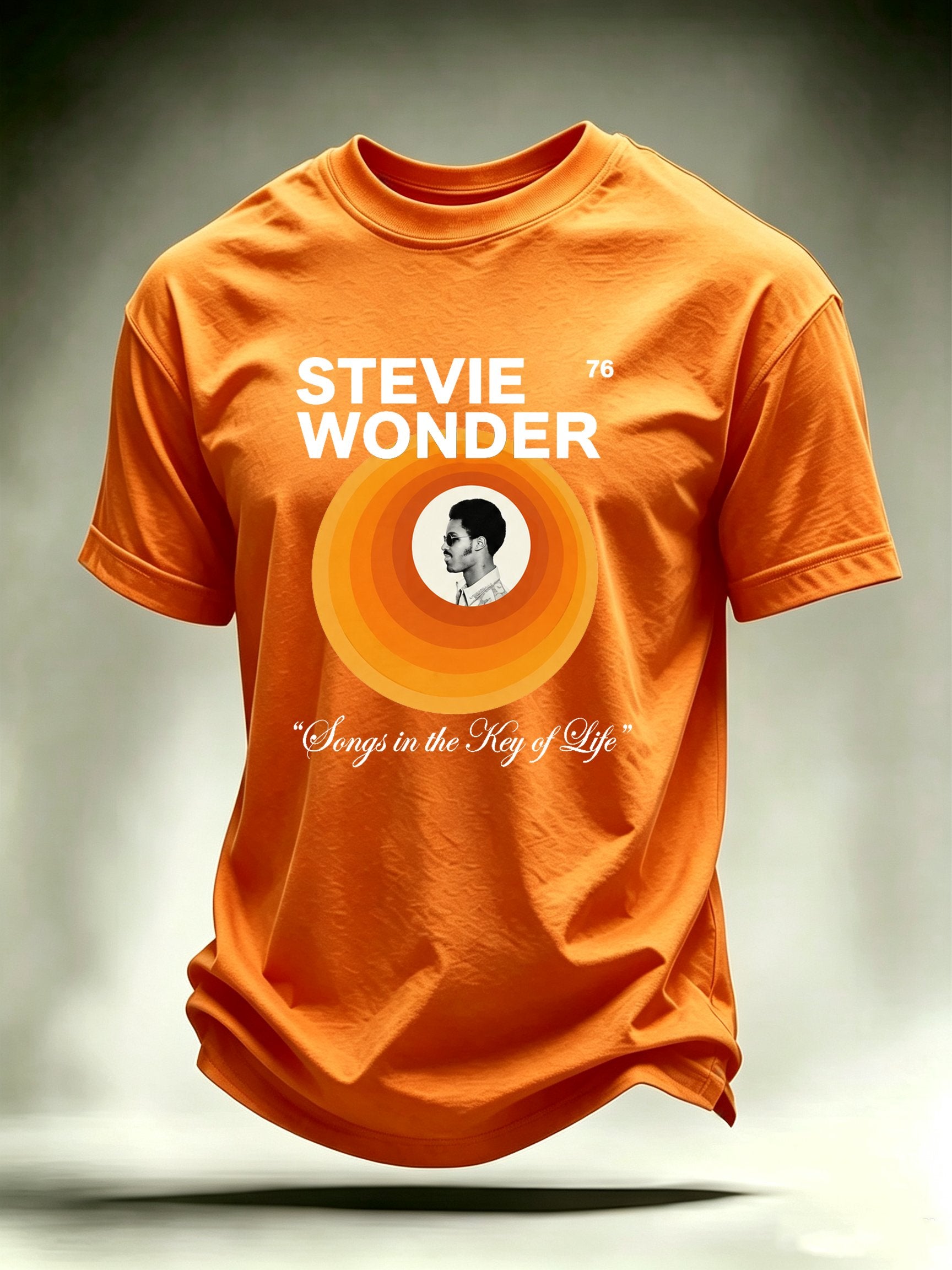 Men's Retro Album Concentric Circles Graphic Apparel Anniversary Tour Shirt