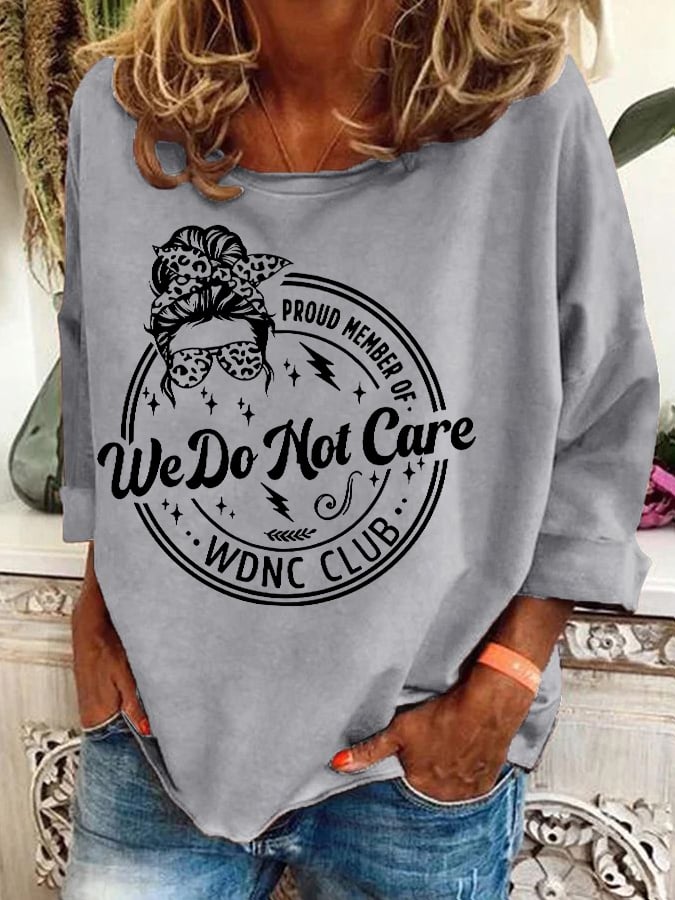 Retro Proud Member Of WDNC Club Menopause Perimenopause Print Sweatshirt