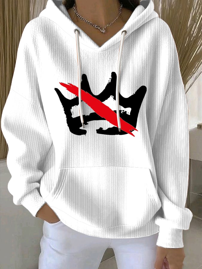 🔥Buy 3 Get 15% Off🔥Women's No Kings Print Casual Sweatshirt