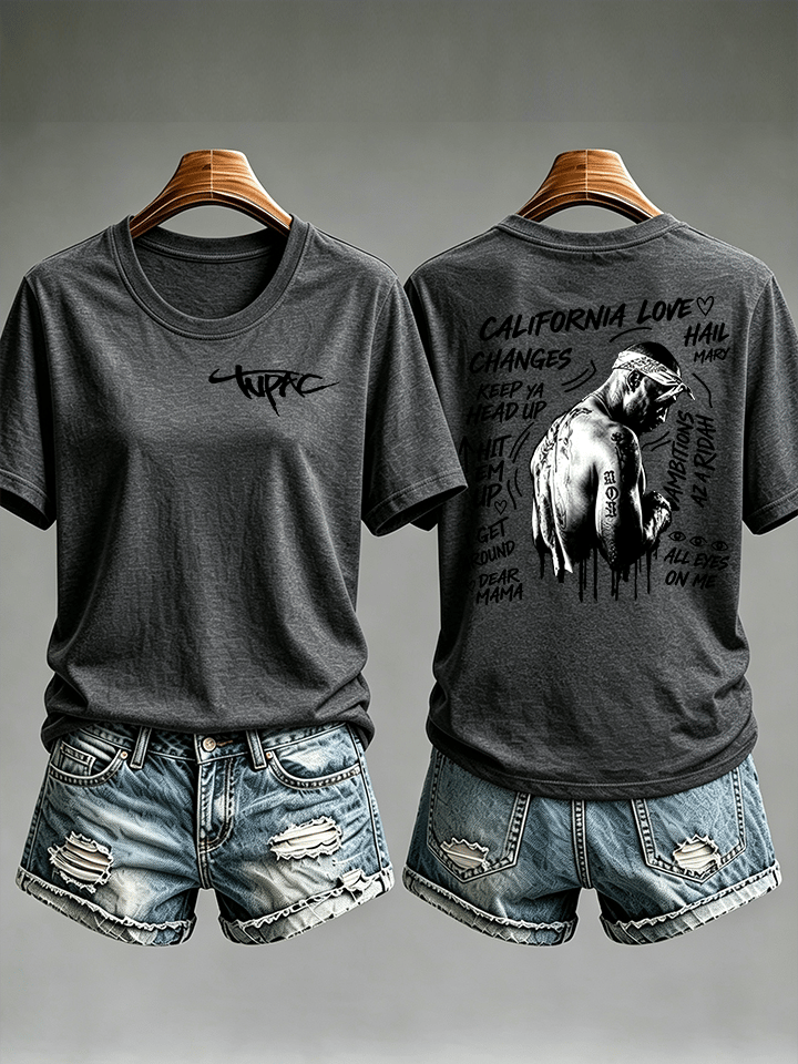 Women's Old School Rap Culture Iconic Hip Hop Legend Tee
