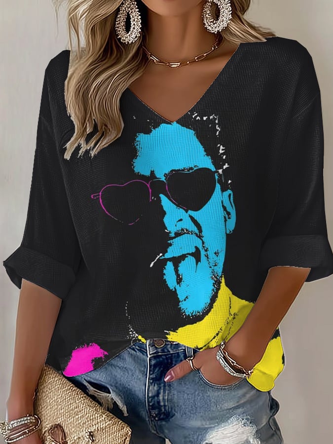 Women's Puerto Rico Print Shirt