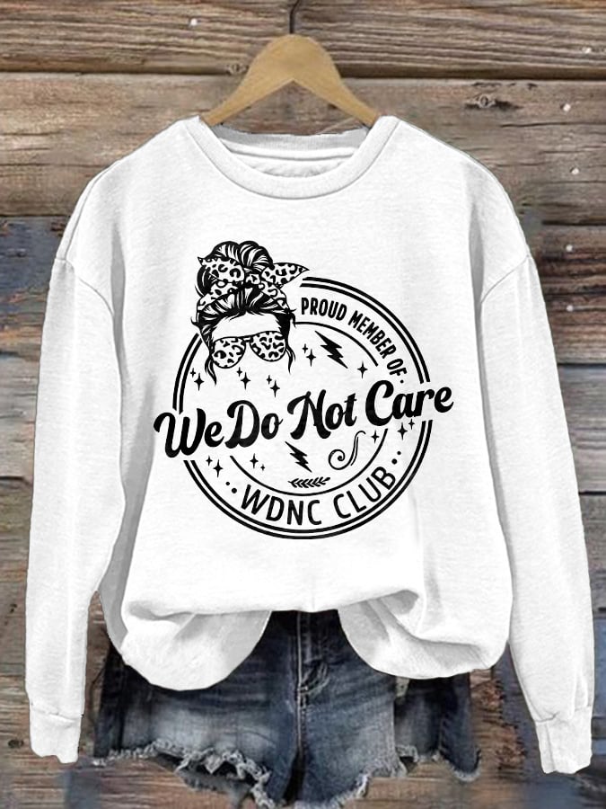 Retro Funny Proud Member Of WDNC Print Sweatshirt